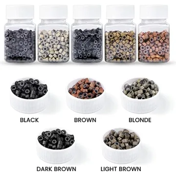 Hair Extension Beads Set - 2500 pcs Multicolor for Stunning Styles