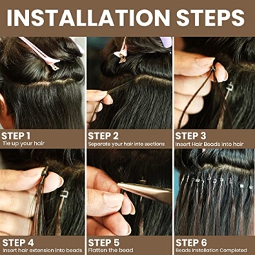 Hair Extension Beads Set - 2500 pcs Multicolor for Stunning Styles