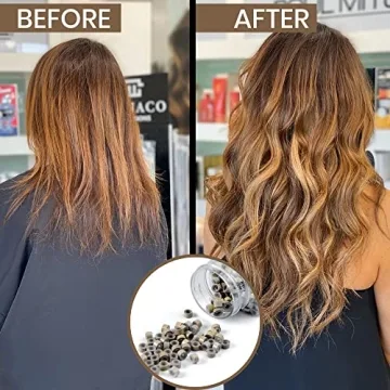 Hair Extension Beads Set - 2500 pcs Multicolor for Stunning Styles