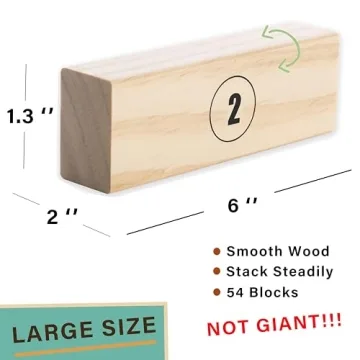 SPORT BEATS Large Outdoor Jenga Game with Carry Bag