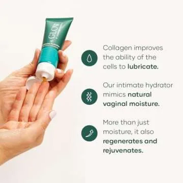 Glow Vaginal Moisturizer, 1.7 Fl Oz, Hormone-Free Intimate Hydrator, Vulva Gel with Collagen, Aloe Vera & Hyaluronic Acid, Helps Relieve Dryness, Itching & Burning, Obgyn Approved