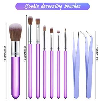 Sinmoe 10 Piece Cake Candy Decorating Brushes Tools - Perfect for Pastry Lovers
