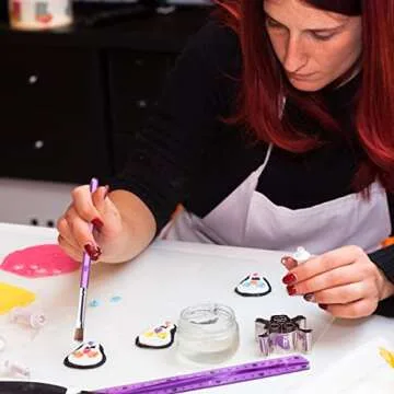 Sinmoe 10 Piece Cake Decorating Brush Set for Fun Baking