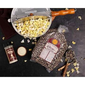 Amish Country Popcorn | 6 lb Bag | Midnight Blue Popcorn Kernels | Old Fashioned, Non-GMO and Gluten Free (Midnight Blue - 6 lb Bag)