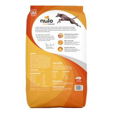 Nulo Frontrunner All Breed Adult Dry Dog Food, Premium All Natural Dog Kibble, Made with Ancient Gra...