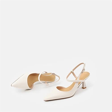Stylish Lnsshee Women's Kitten Heel Closed Pointed Toe Pumps