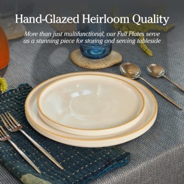 Our Place Dinner Plates - Handcrafted Ceramic Set of Four