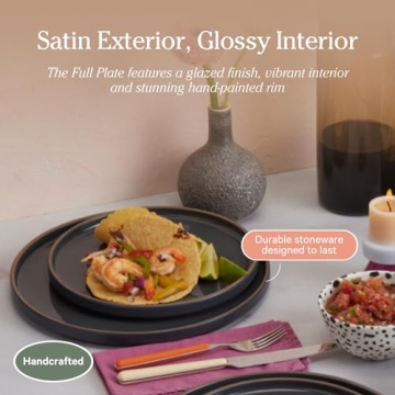 Our Place Dinner Plates - Handcrafted Ceramic Set of Four