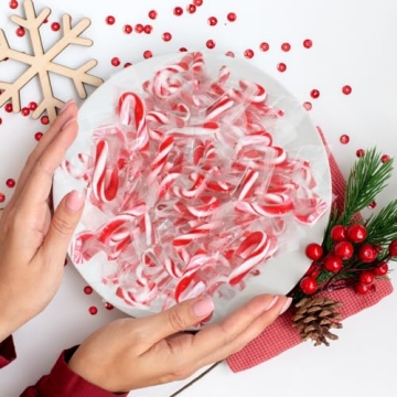 Christmas Mini Candy Canes - 25 Count Peppermint Flavor