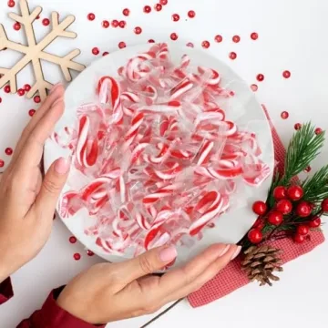 Christmas Mini Candy Canes - 25 Count Peppermint Flavor