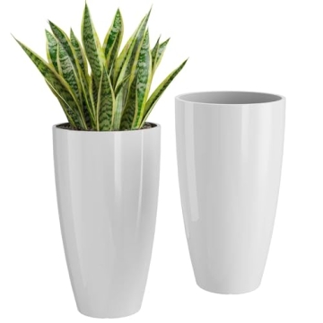 QCQHDU 21 inch Tall Planters - Stylish Eco-Friendly Pots for All Spaces