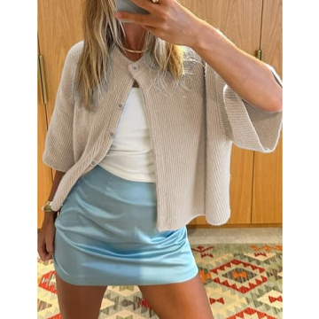 SCUSTY Lightweight Button-Down Cardigan for Women