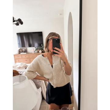 SCUSTY Lightweight Button-Down Cardigan for Women