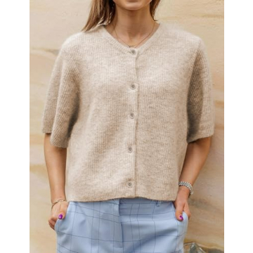 SCUSTY Lightweight Button-Down Cardigan for Women