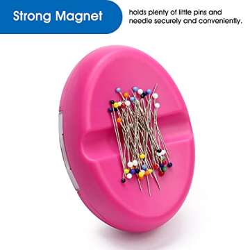 Coitak Magnetic Sewing Pincushion with 100 Pins