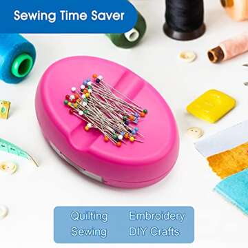 Coitak Magnetic Sewing Pincushion with 100 Pins