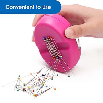 Coitak Magnetic Sewing Pincushion with 100 Pins