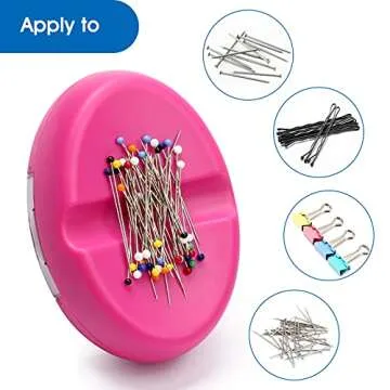 Coitak Magnetic Sewing Pincushion with 100 Pins