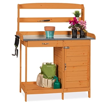 Best Choice Outdoor Potting Bench with Storage Solution