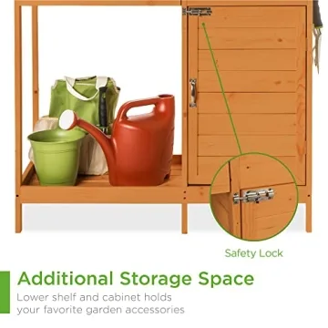 Best Choice Outdoor Potting Bench with Storage Solution