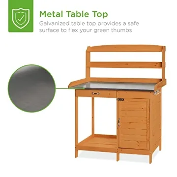Best Choice Outdoor Potting Bench with Storage Solution
