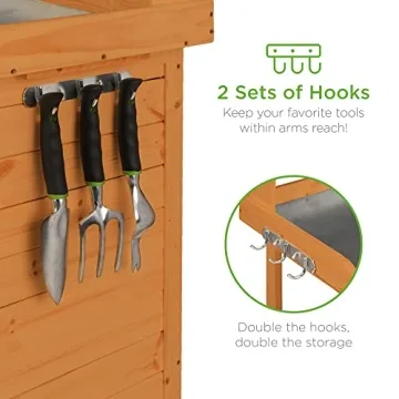 Best Choice Outdoor Potting Bench with Storage Solution