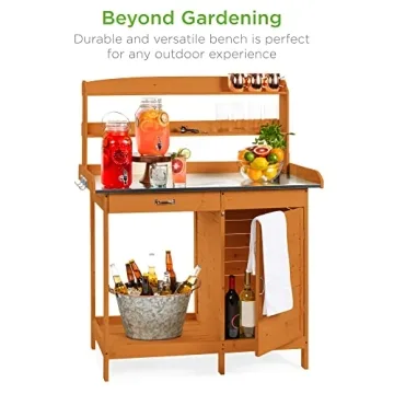 Best Choice Outdoor Potting Bench with Storage Solution