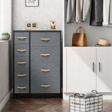 Crestlive 9-Drawer Dresser - Stylish Storage Solution