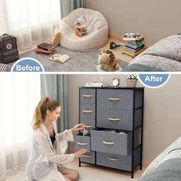 Crestlive 9-Drawer Dresser - Stylish Storage Solution