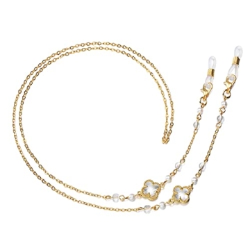 CHARMINGO Mask Lanyard Chain Eyeglasses Chain for Women Four-leaf Sunglass Reading Glasses Chains Ho...
