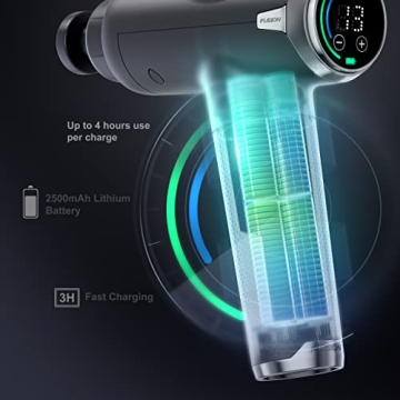 Fusion Black Pro Massage Gun for Muscle Recovery