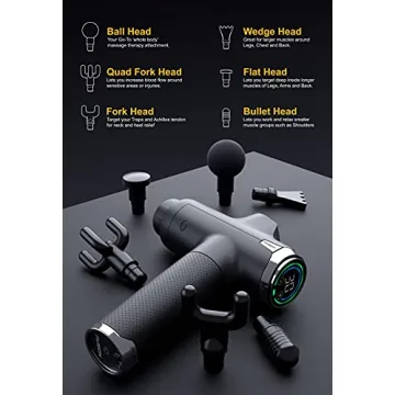Fusion Black Pro Massage Gun for Muscle Recovery