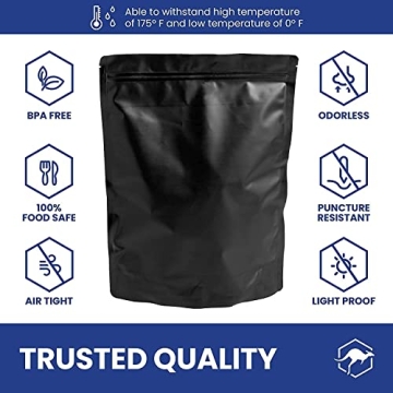 60 Wallaby 1-Gallon Gusset Mylar Bag Bundle for Food Storage