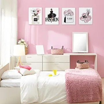 CoziTech Fashion Women Canvas Wall Art for Girls Bedroom