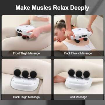 6 Head Massage Gun Deep Tissue - Versatile Relief for All