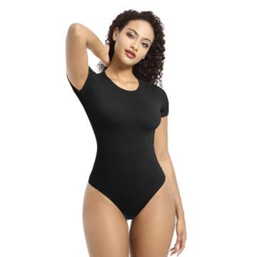 YIANNA Short Sleeve Bodysuit for Women - Stylish & Comfy