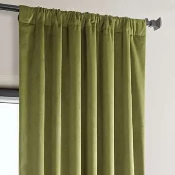 Elegant HPD Velvet Curtains Room Darkening 108 Inches
