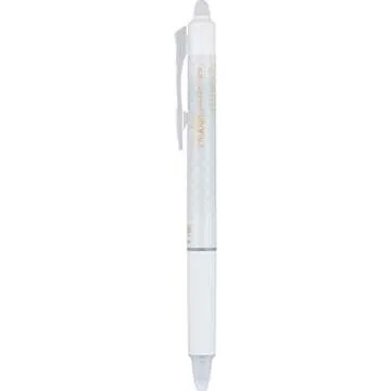 Pilot Frixion Erasable Pens 0.5 Ball Clicker Gel Ink Retractable Pen - Extra Fine Point - White Barrel - Black Ink - Pack Of 3 Pens And 6 Refills