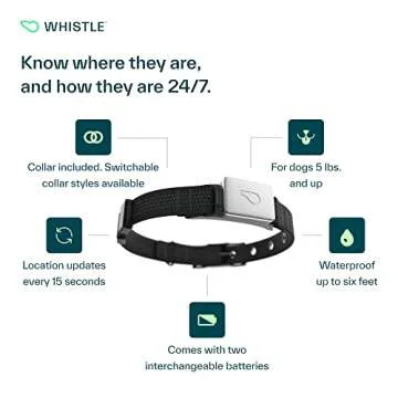 Whistle Smart Dog Collar GPS Tracker for Pets - Health Monitor