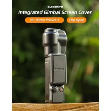 LIBOQIAO Pocket 3 Protective Case Cover for DJI Osmo Pocket 3, Gimbal Protector Lens Screen Protective Cover for DJI Osmo Pocket 3 Accessories, Transparent Black