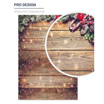 Allenjoy Snowflake Gold Glitter Christmas Backdrop