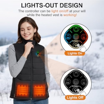 KOVNLO Heated Vest with Smart Control Lightweight Design