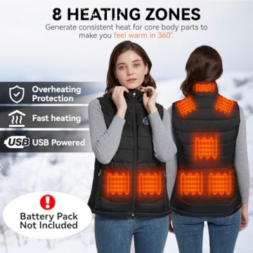 KOVNLO Heated Vest with Smart Control Lightweight Design