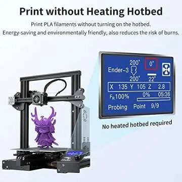 Creality Official Frosted Cold Sheet 235x235mm, Flexible Soft Magnetic Sticker with Frosted Surface No Heated Hotbed Required for Ender 3 V2 / Ender 3 Pro/Ender 3 S1 / Ender 5/ Ender 5 Pro