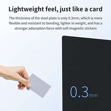 Creality Official Frosted Cold Sheet 235x235mm, Flexible Soft Magnetic Sticker with Frosted Surface No Heated Hotbed Required for Ender 3 V2 / Ender 3 Pro/Ender 3 S1 / Ender 5/ Ender 5 Pro