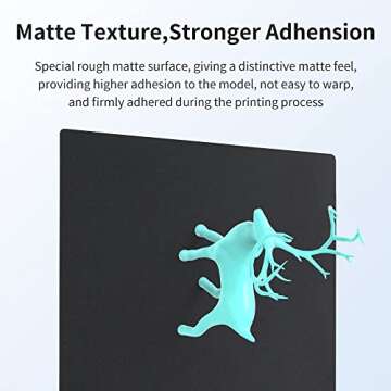 Creality Official Frosted Cold Sheet 235x235mm, Flexible Soft Magnetic Sticker with Frosted Surface No Heated Hotbed Required for Ender 3 V2 / Ender 3 Pro/Ender 3 S1 / Ender 5/ Ender 5 Pro