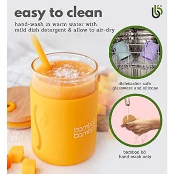 Eco-Friendly Bamboo Toddler Sippy Cup for Kids 11.8 oz