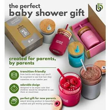 Eco-Friendly Bamboo Toddler Sippy Cup for Kids 11.8 oz