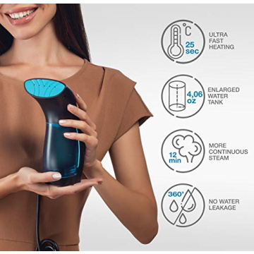 Mini Portable Travel Steamer for Quick Wrinkle Removal