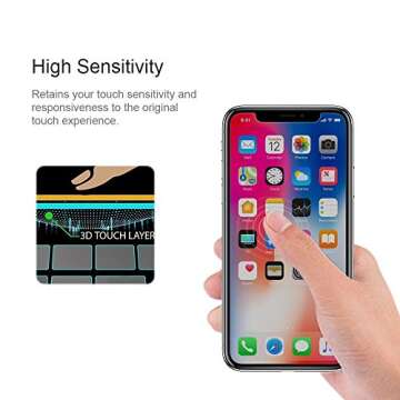 [2 Packs] iPhone Xs/X Privacy Screen Protector by Loopilops